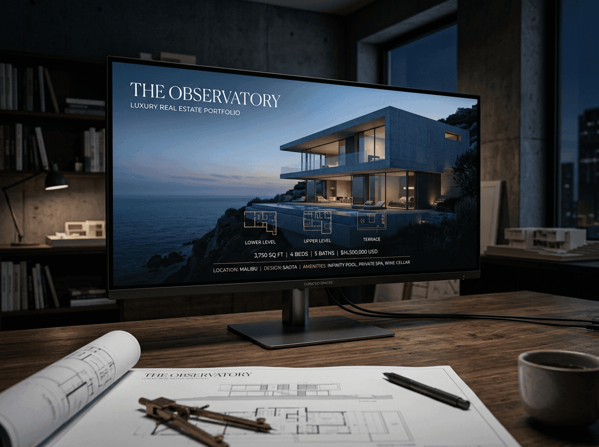 Inmobiliarias — Portafolio como argumento de venta